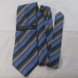 NWT Kenneth Cole New York Silk Striped Tie